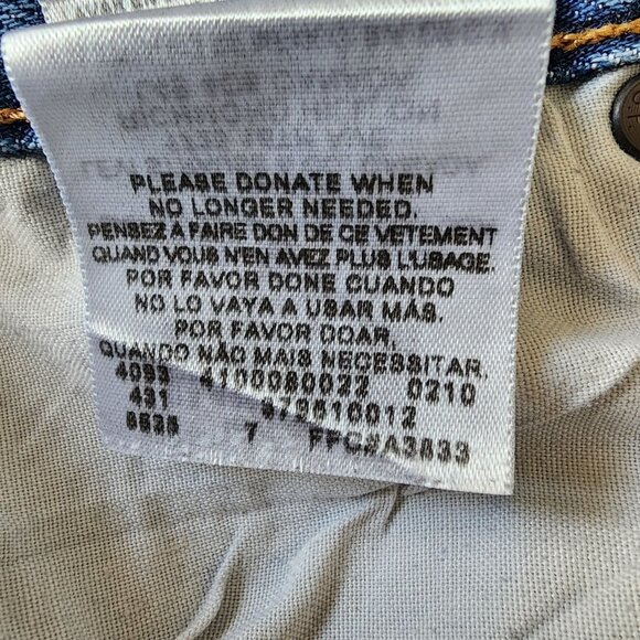 Levi's 501 Cut Off Cuffed Denim Shorts Y2K Circa 2010  Size 26 - Picture 4 of 5